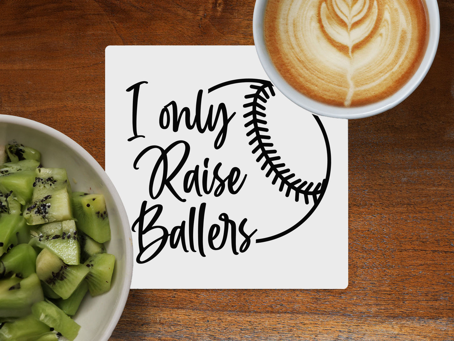 I Only Raise Ballers - Ceramic Coaster