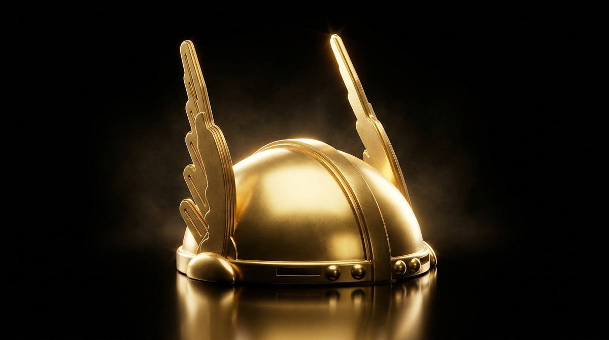 Valkyrie Dog Helm, AI-styled image based on the 3D model
