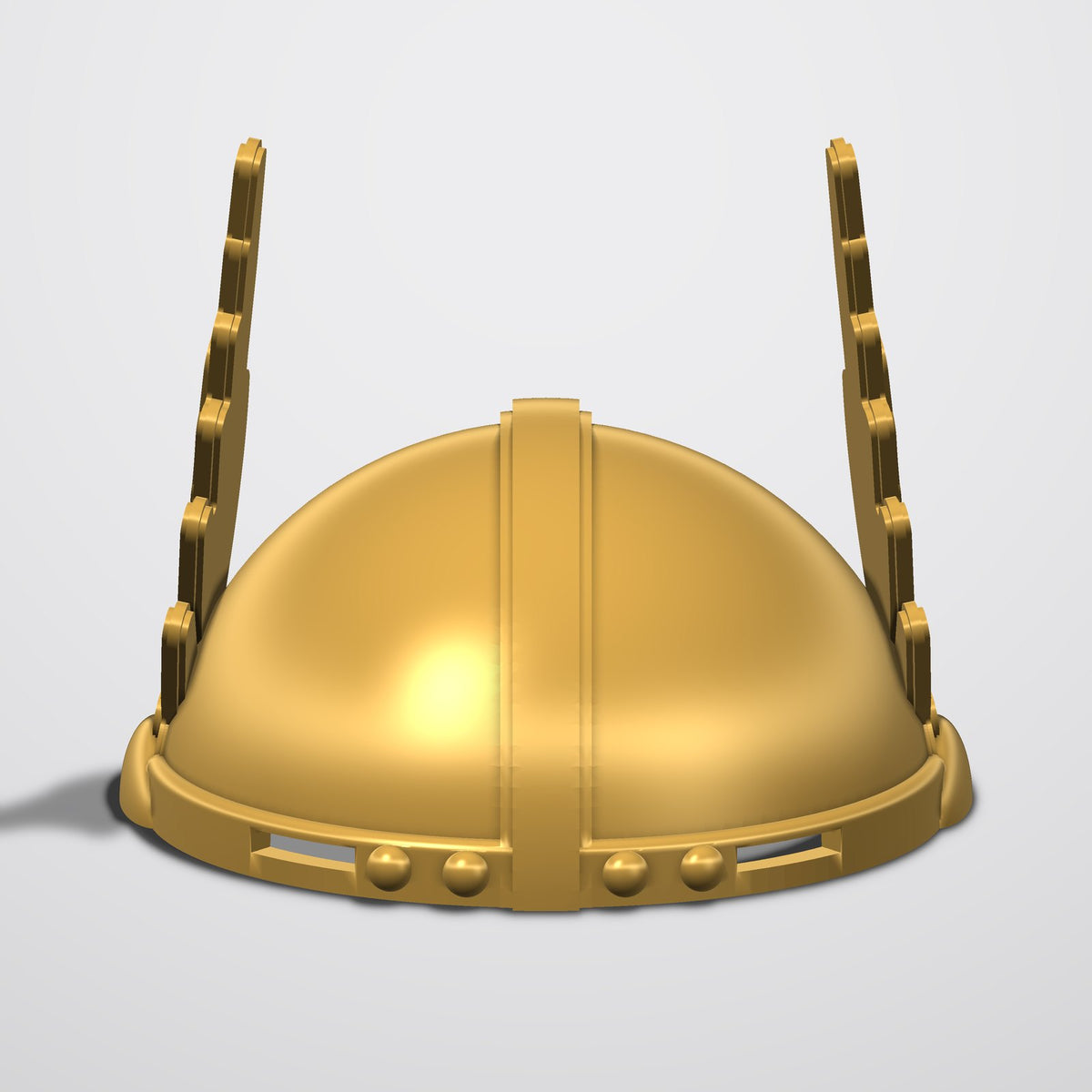 Valkyrie Dog Helm, 3D render, front view