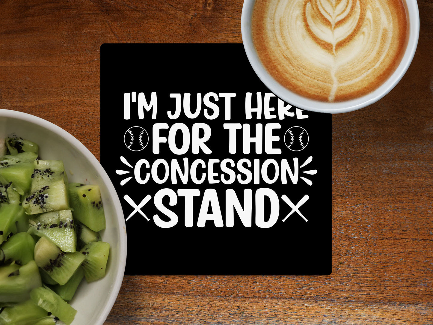 I'm Just Here for the Concession Stand  - Ceramic Coaster