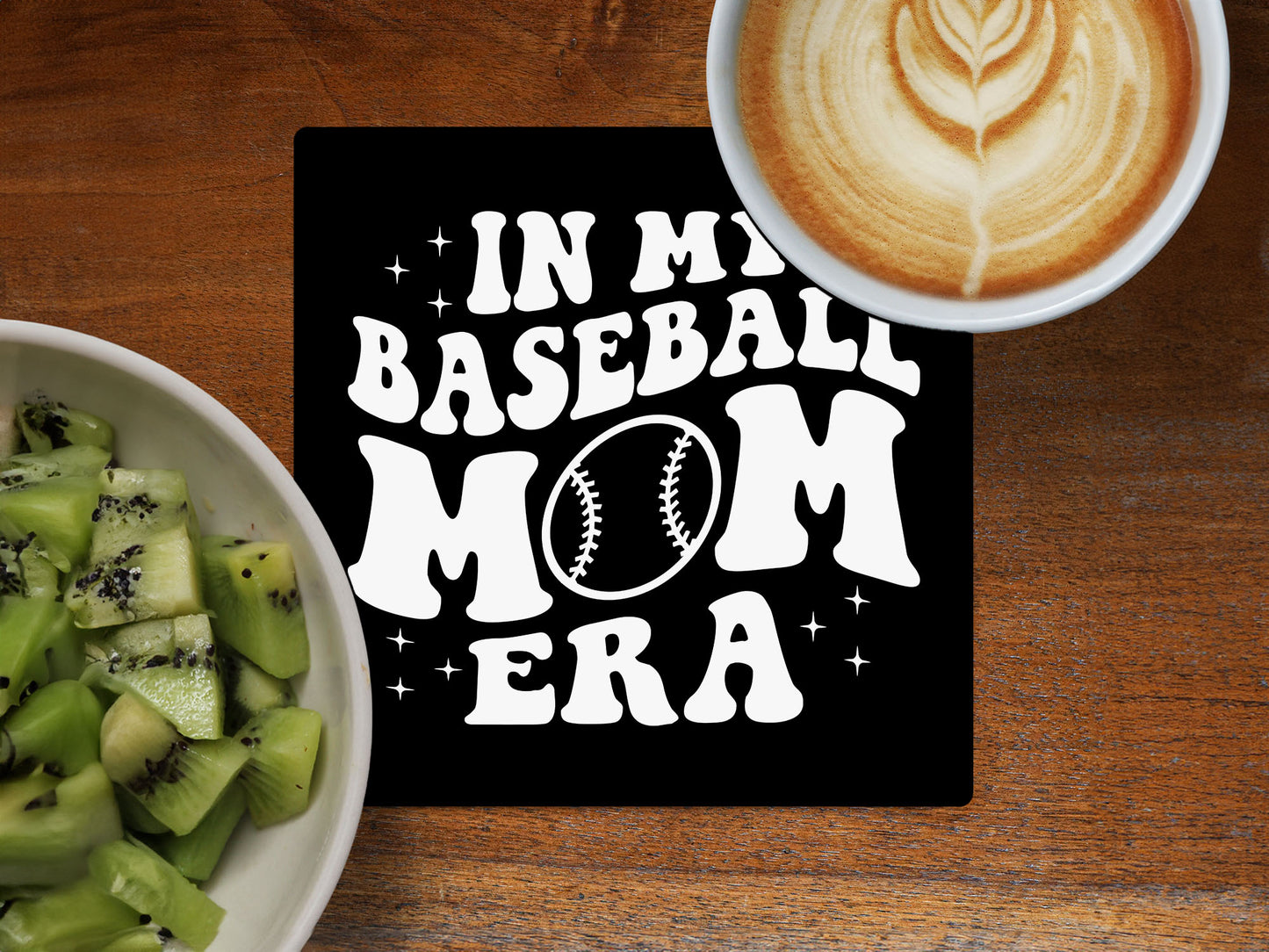 In My Baseball Mom Era - Ceramic Coaster