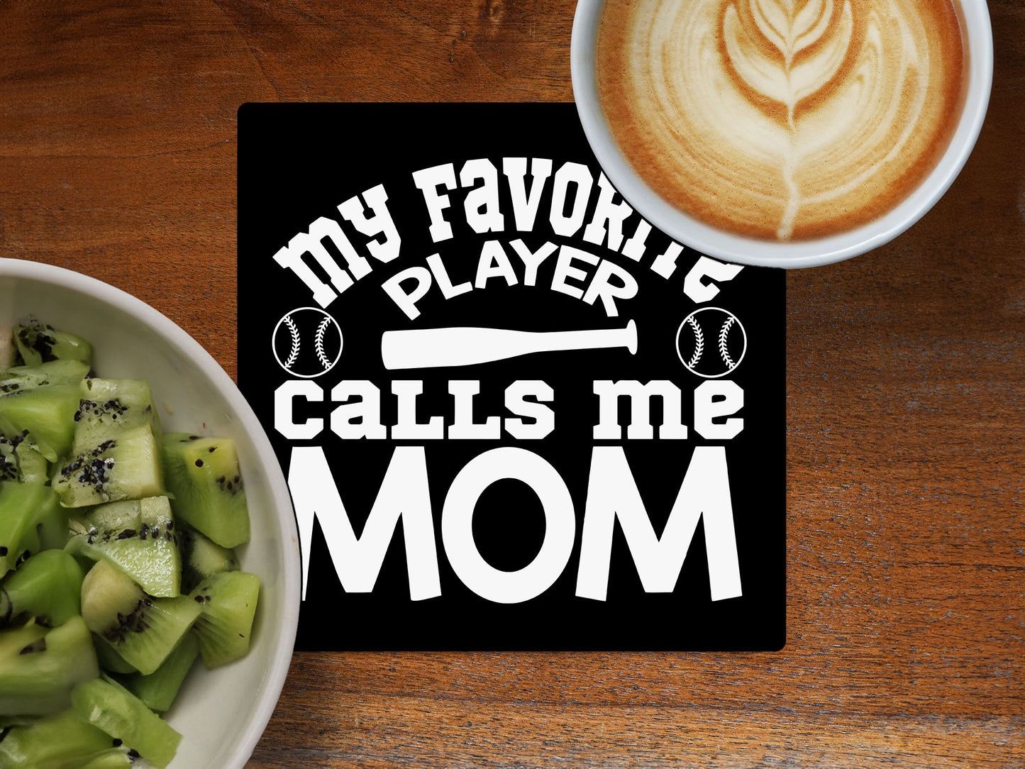 My Favorite Player Calls Me Mom - Ceramic Coaster