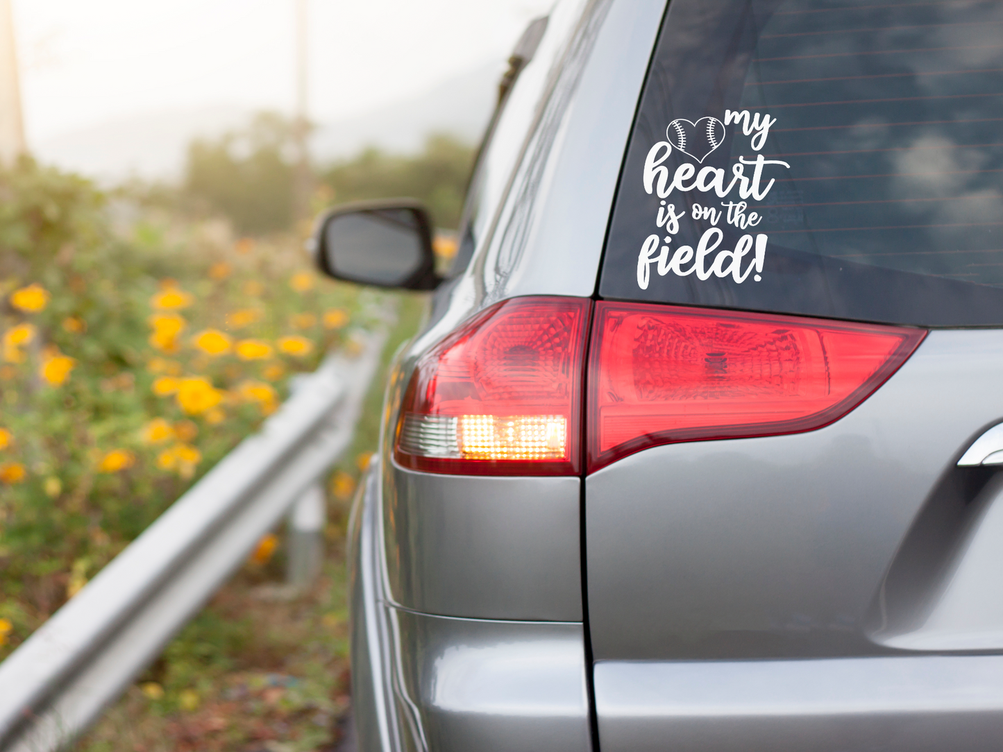 My Heart Is On The Field - Vinyl Decal