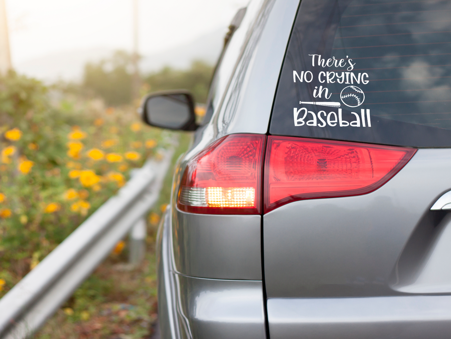 Theres No Crying In Baseball - Vinyl Decal