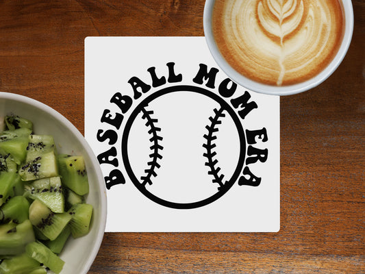 Baseball Mom Era - Ceramic Coaster